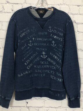 RRL Double Ralph Lauren Blue Sweatshirt Size M?